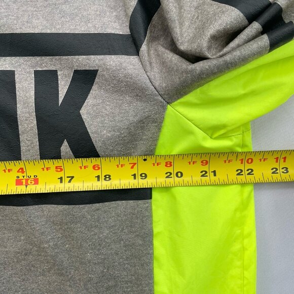 Pink Women’s M/L Victoria’s Secret Zip Hoodie Jacket Windbreaker Neon Yellow - Picture 5 of 12